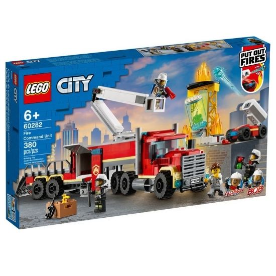 Unitatea de comanda a pompierilor Lego City, +6 ani, 60282, Lego
