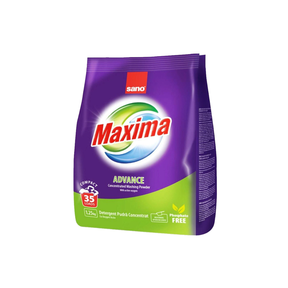 Detergent automat pudra Maxima, 1.25 kg, Advance, Sano