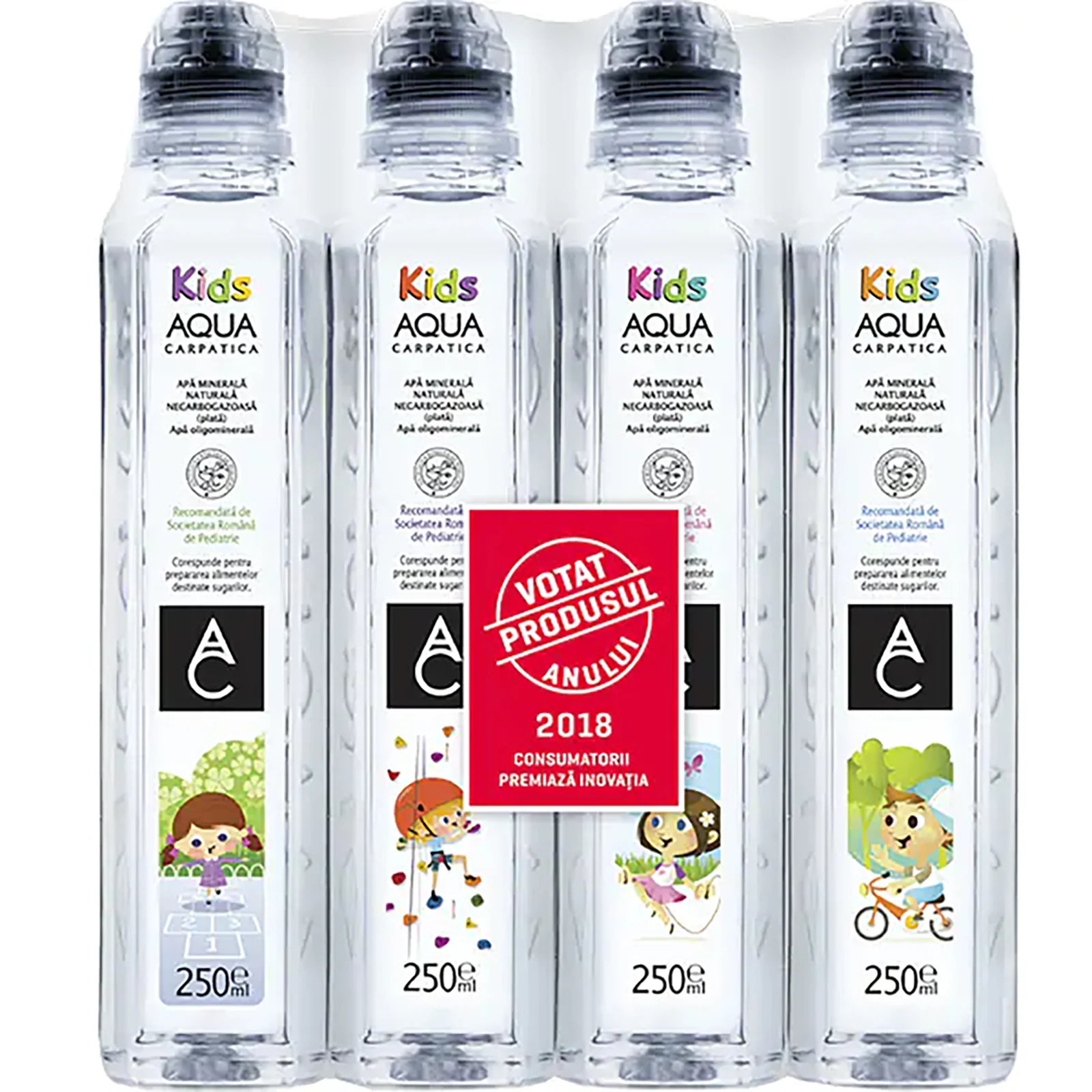 Apa plata Kids, 12 bucati x 250 ml, Aqua Carpatica