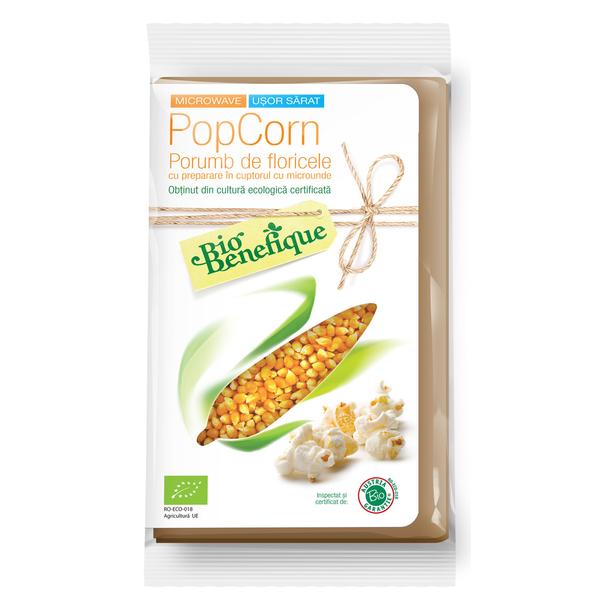 Popcorn Bio pentru microunde, 90 g, Sly Nutritia