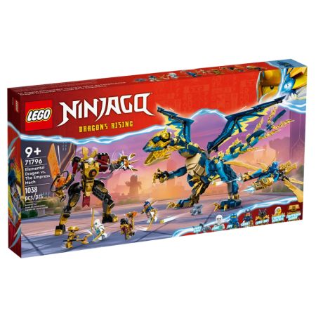 Dragonul Stihie vs Robotul imparatesei, 9 ani+, 71796, Lego Ninjago