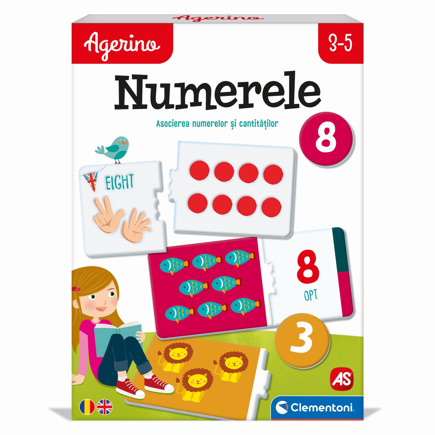 Joc educativ Numerele Agerino, 3 ani+, Clementoni