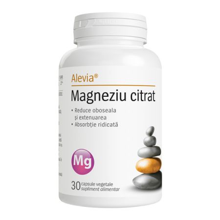 Magneziu Citrat, 30 capsule vegetale, Alevia