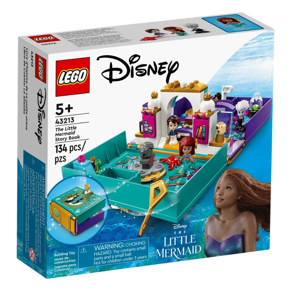 Cartea povestii Mica Sirena, +5 ani, 43213, Lego Disney