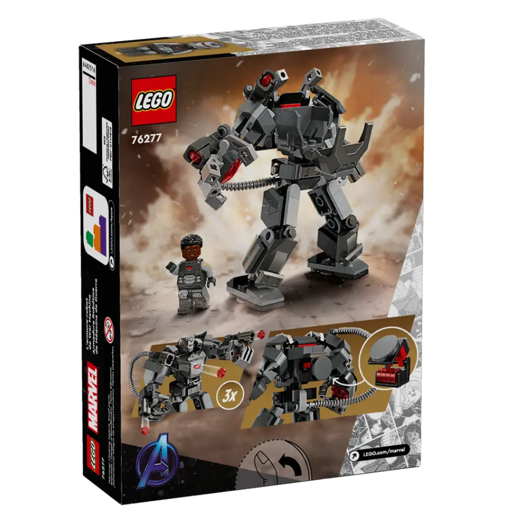 Armura de robot a lui War Machine, 6 ani+, 76277, Lego Marvel