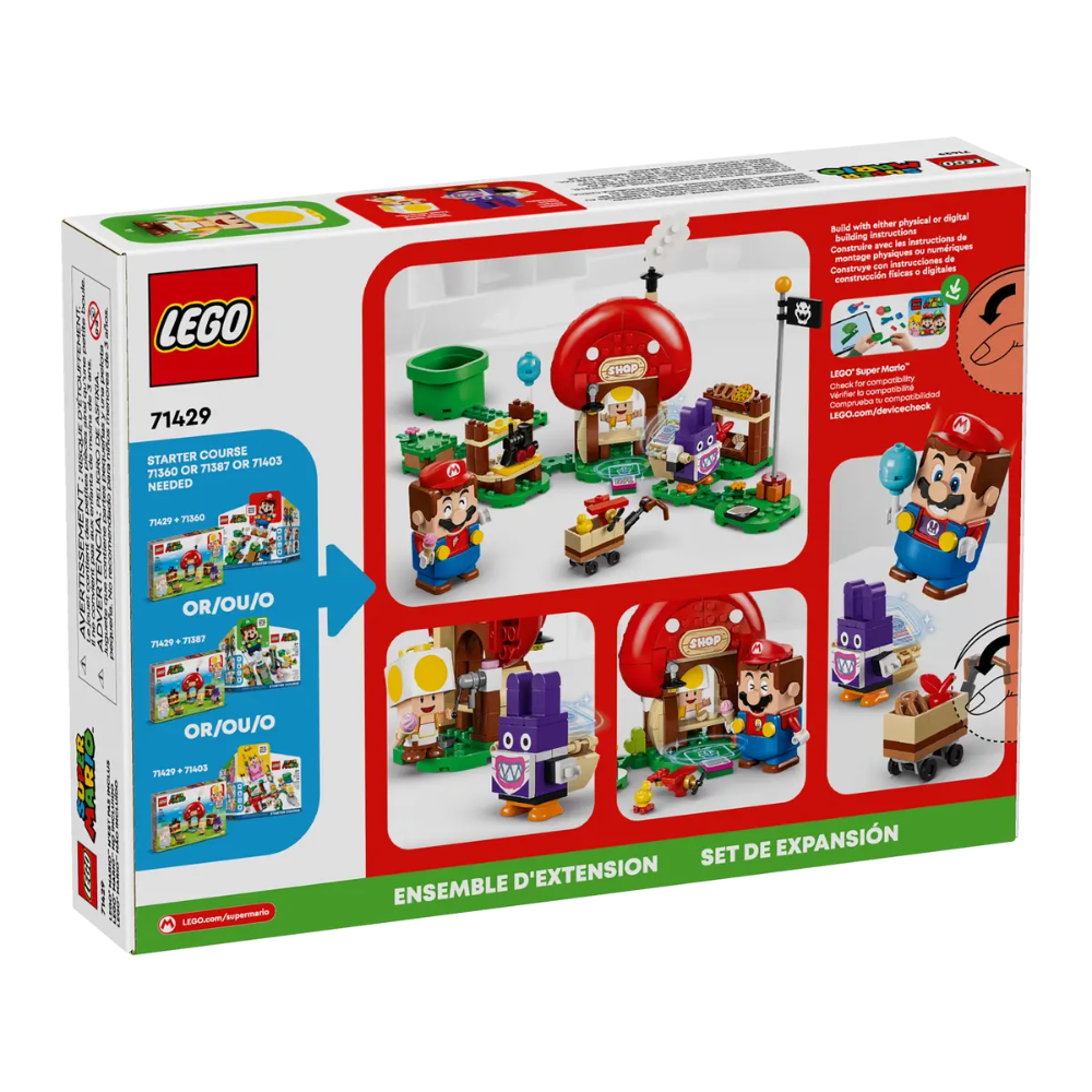 Set de extindere Nabbit la magazinul lui Toad, 7 ani+, 71429, Lego Super Mario