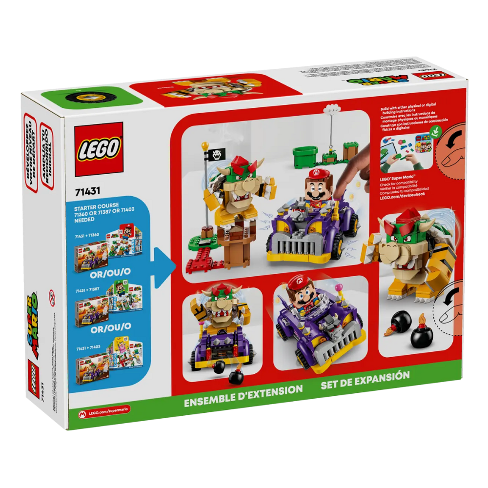 Set de extindere Masina fortoasa a lui Bowser, 8 ani +, 71431, Lego Super Mario