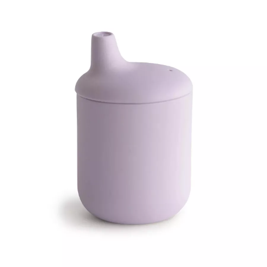 Cana din silicon Sippy, +6 luni, 175 ml, Soft Lilac, Mushie