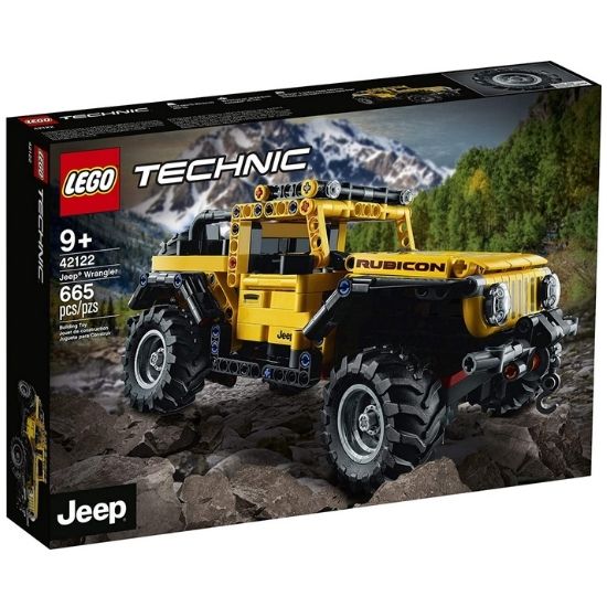 Jeep Wrangler Lego Technic, +9 ani, 42122, Lego
