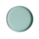 Farfurie clasica din silicon cu ventuza, Cambridge Blue, Mushie 605141