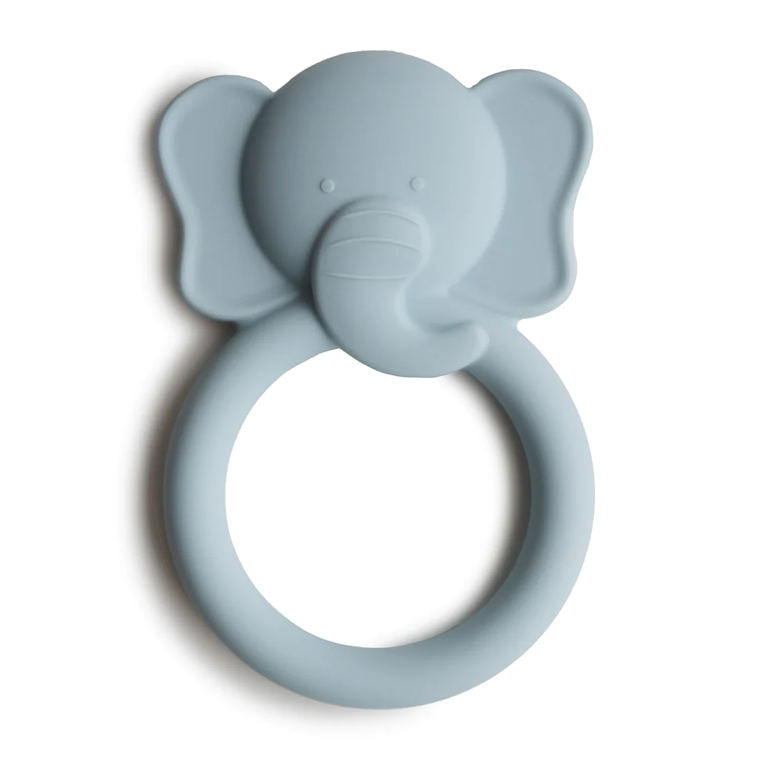 Jucarie pentru dentitie din silicon, Elephant Cloud, Mushie