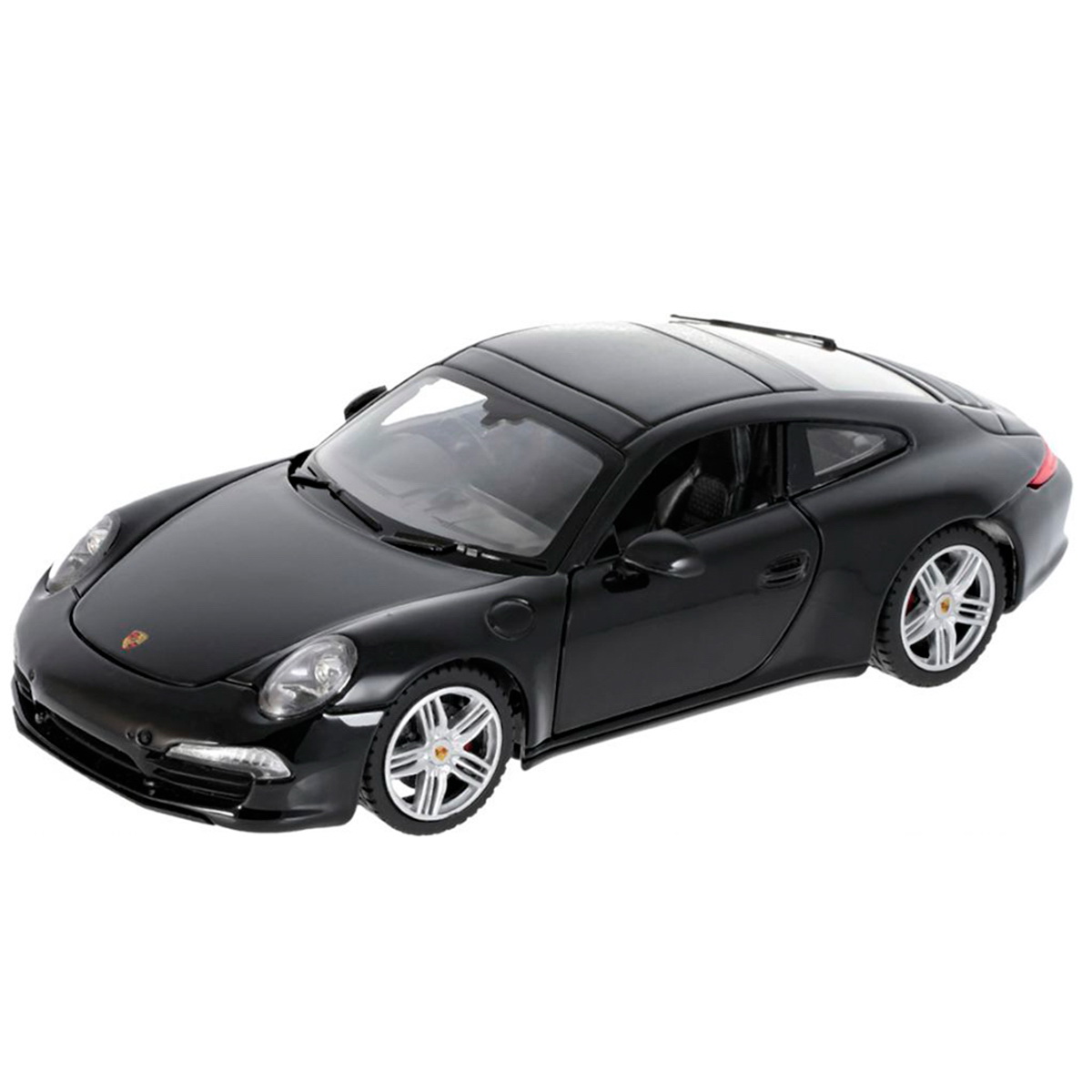Masinuta metalica Porsche 911, scara 1 la 24, Negru, Rastar