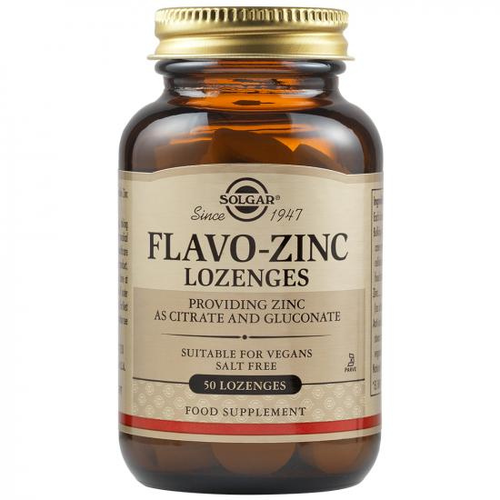 Flavo-Zinc Lozenges 23 mg, 50 tablete, Solgar