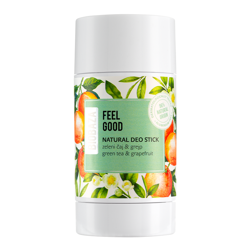 Deodorant stick natural fara aluminiu cu ceai verde Feel Good, 50 ml, Biobaza
