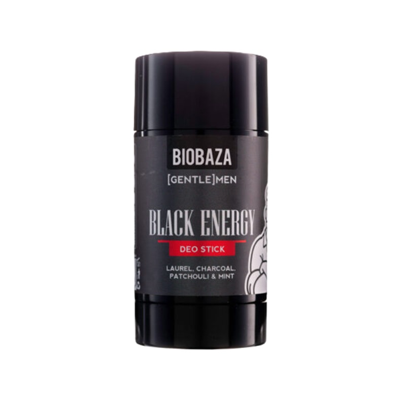 Deodorant stick natural fara aluminiu pentru barbati Black Energy, 50 ml, Biobaza