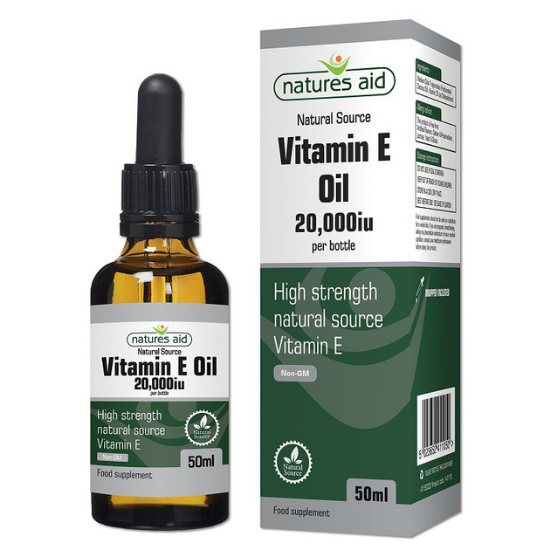 Vitamina E uleioasa 20.000UI, 50 ml, Natures Aid