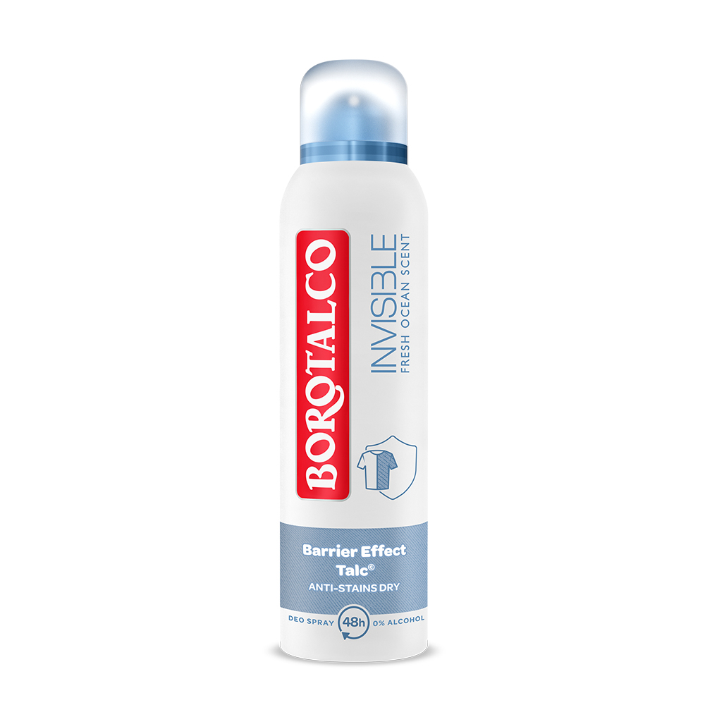 Deodorant spray Fresh Invisible, 150 ml, Borotalco