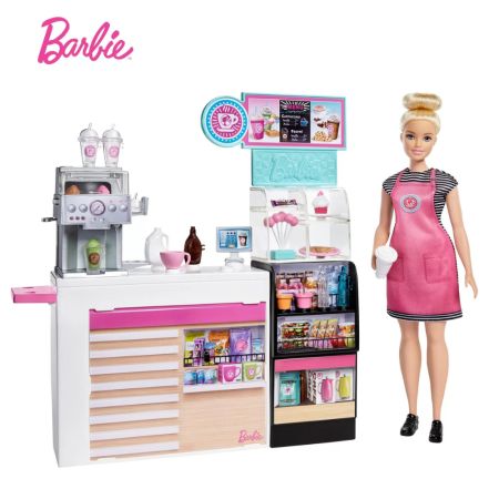 Set cafenea cu 20 de accesorii, Barbie