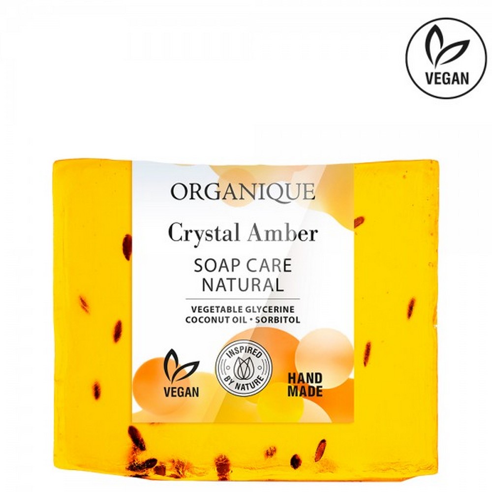 Sapun cu chihlimbar, migdale si mandarine Crystal Amber, 100 g, Organique