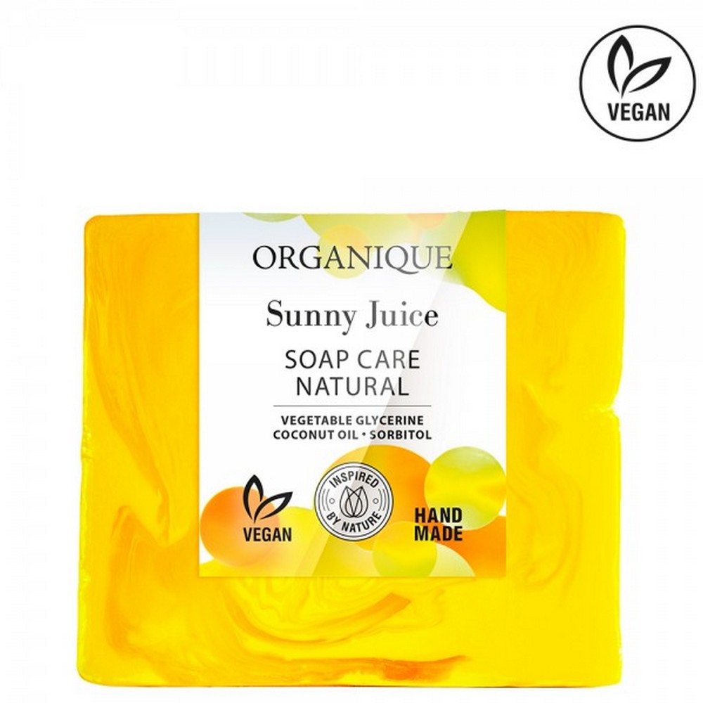 Sapun cu citrice, frezie si iasomie Sunny Juice, 100 g, Organique