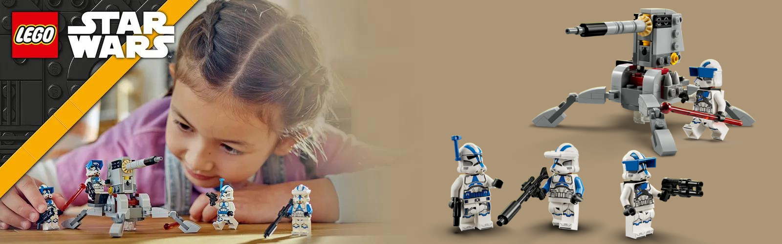 Pachet de lupta clone Troopers Divizia 501, +6 ani, 75345, Lego Star Wars