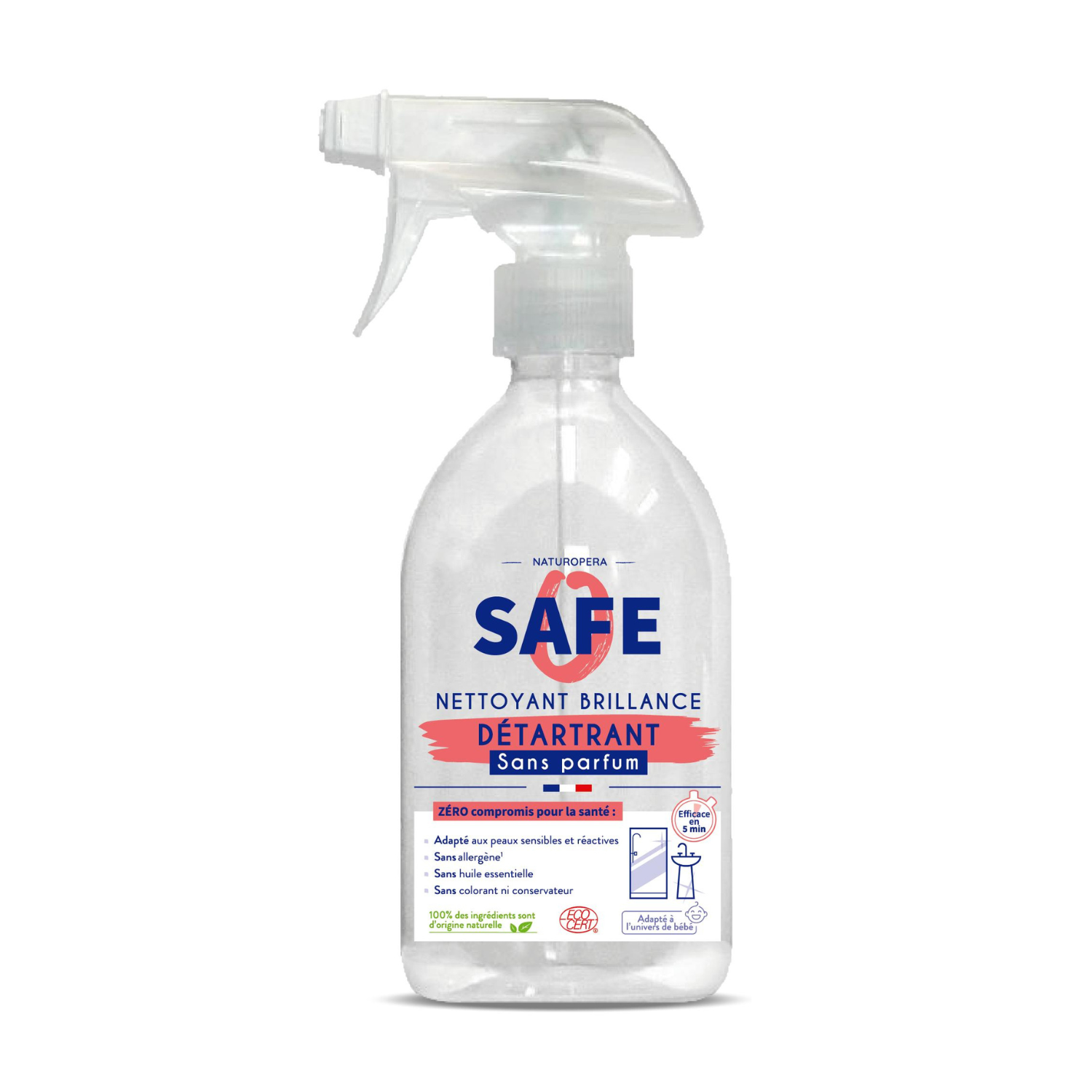 Detartrant Anticalcar Bio fara parfum, 500 ml, Safe