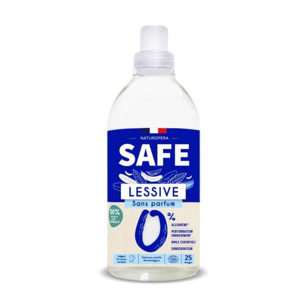 Detergent Bio pentru rufe fara parfum, 1 L, Safe