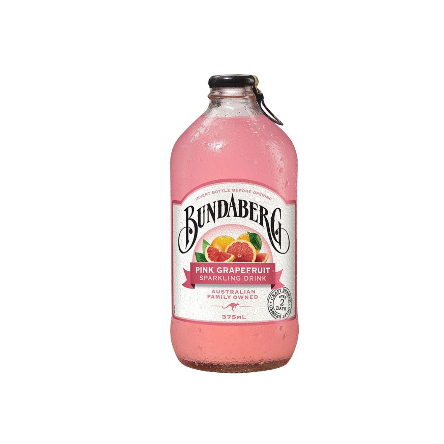 Bautura carbogazoasa cu suc de grapefruit roz, 375 ml, Bundaberg