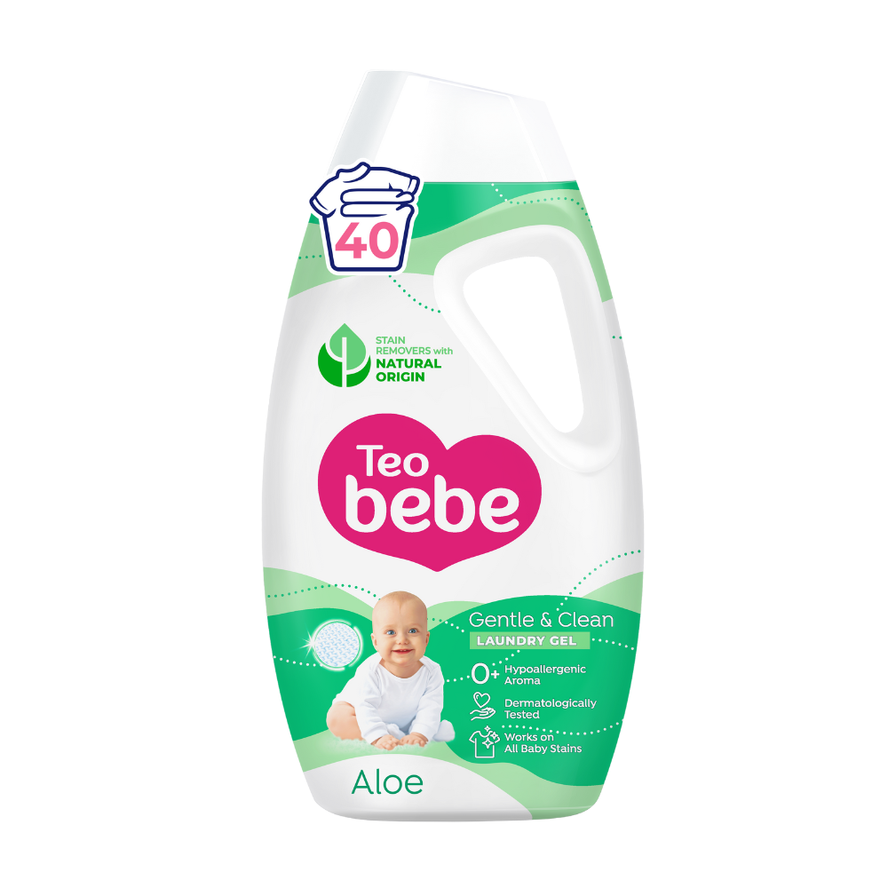 Detergent gel Gentle & Clean, Aloe, 1800 ml, Teo Bebe
