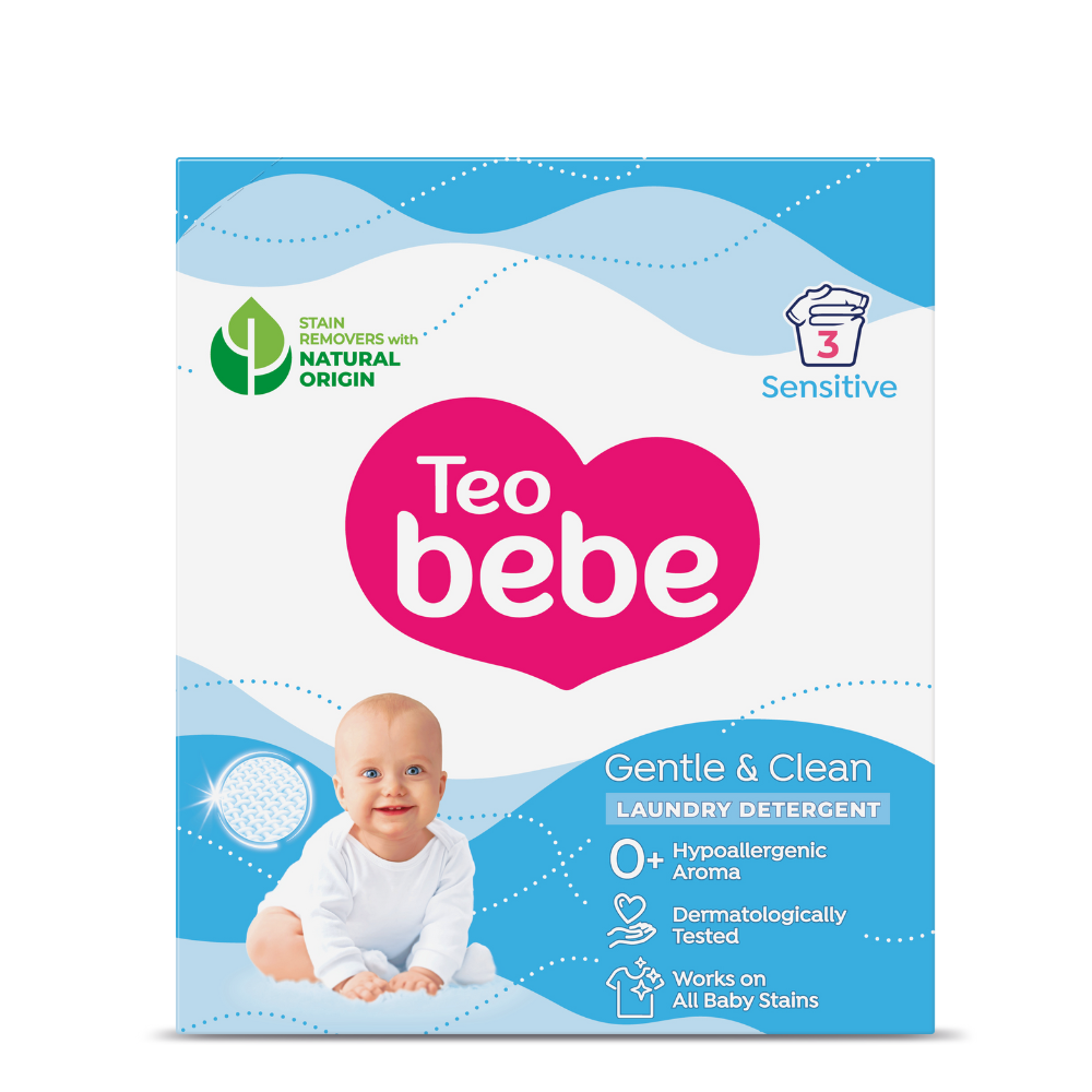 Detergent pudra Gentle & Clean Sensitive, 225 g, Teo Bebe