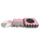 Puzzle din spuma Jolly 3, Pink Grey, 25 piese, Milly Mally 608579