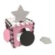 Puzzle din spuma Jolly 3, Pink Grey, 25 piese, Milly Mally 608581