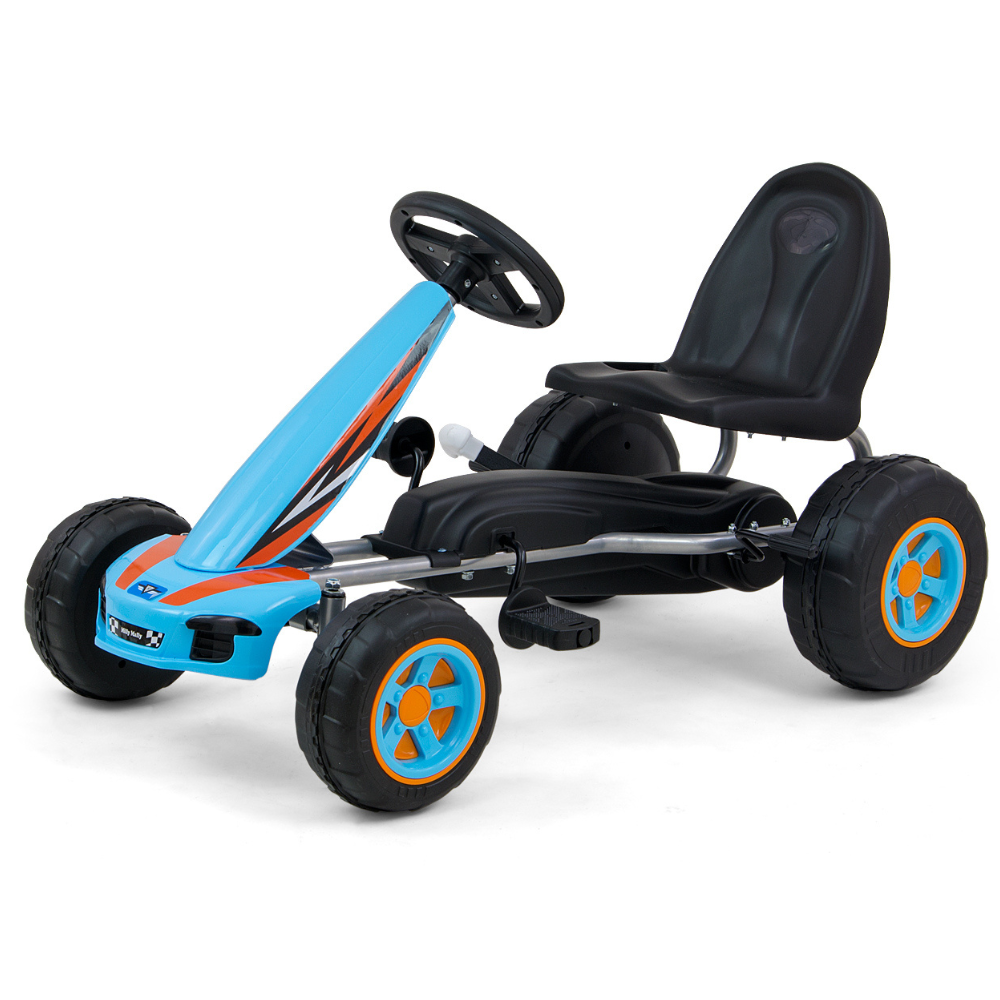 Cart cu pedale pentru copii Viper, Blue, Milly Mally