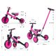 Tricicleta 4 in 1 pentru copii Optimus Plus, Pink, Milly Mally 608743
