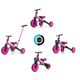 Tricicleta 4 in 1 pentru copii Optimus Plus, Pink, Milly Mally 608744