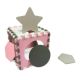 Puzzle din spuma Jolly 4, Pink Grey, 36 piese, Milly Mally 608762