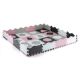 Puzzle din spuma Jolly 4, Pink Grey, 36 piese, Milly Mally 608768