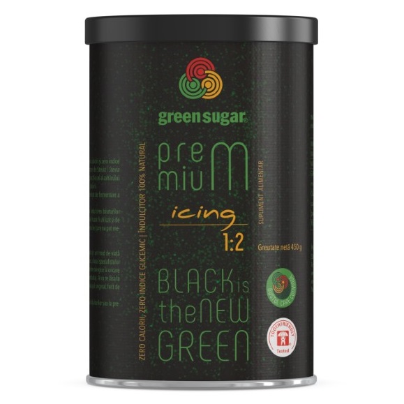 Indulcitor Green Sugar Premium Icing 1:2, 450 g, Remedia