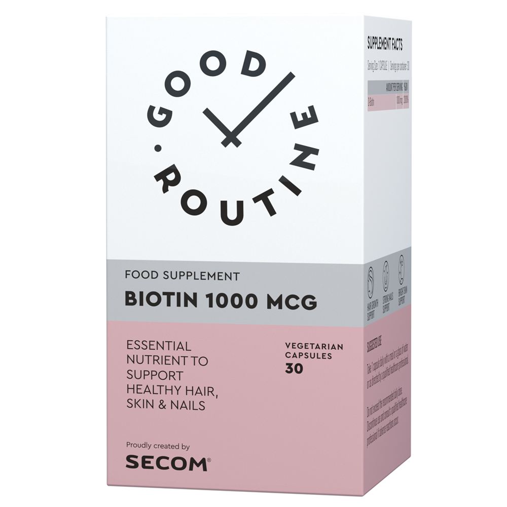Biotin Good Routine, 1000 mcg, 30 capsule vegetale, Secom