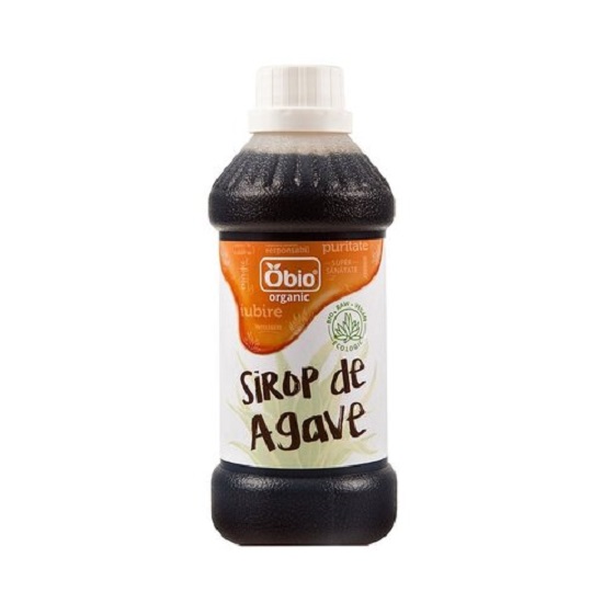 Sirop de Agave Raw Dark Bio, 500 ml, Obio