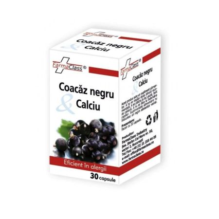 Coacaz Negru si Calciu, 3 capsule, Farmaclass