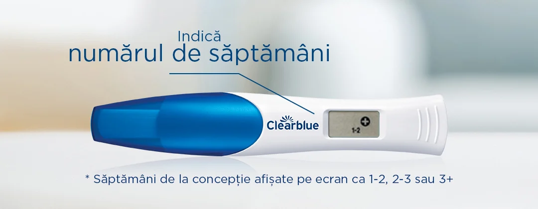 Test de sarcină indicator saptamani Clearblue