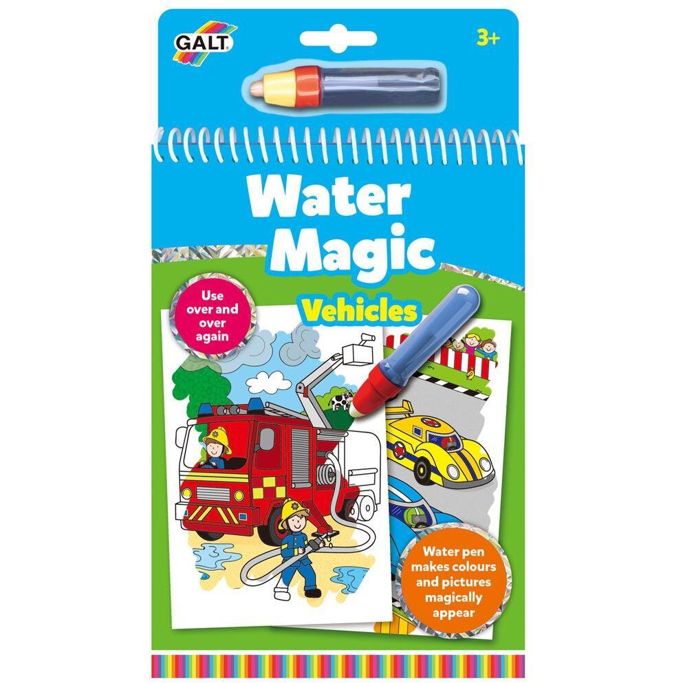 Carte de colorat Water Magic Vehicule, + 3 ani, Galt