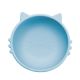 Bol din silicon Kitty I, 6 luni+, Aqua Blue, Appekids 612079