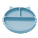 Farfurie compartimentata din silicon cu ventuza Kitty, 6 luni+, Aqua Blue, Appekids 612654