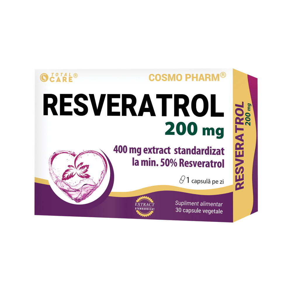 Resveratrol, 200 mg, 30 capsule, Cosmopharm