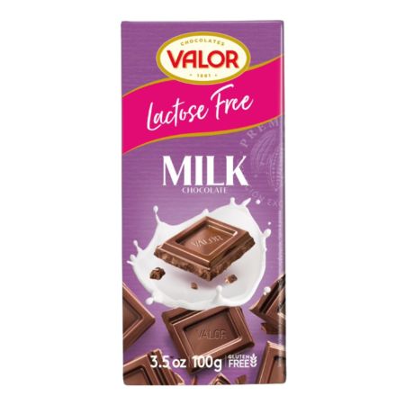Ciocolata cu lapte fara lactoza, 100 g, Valor