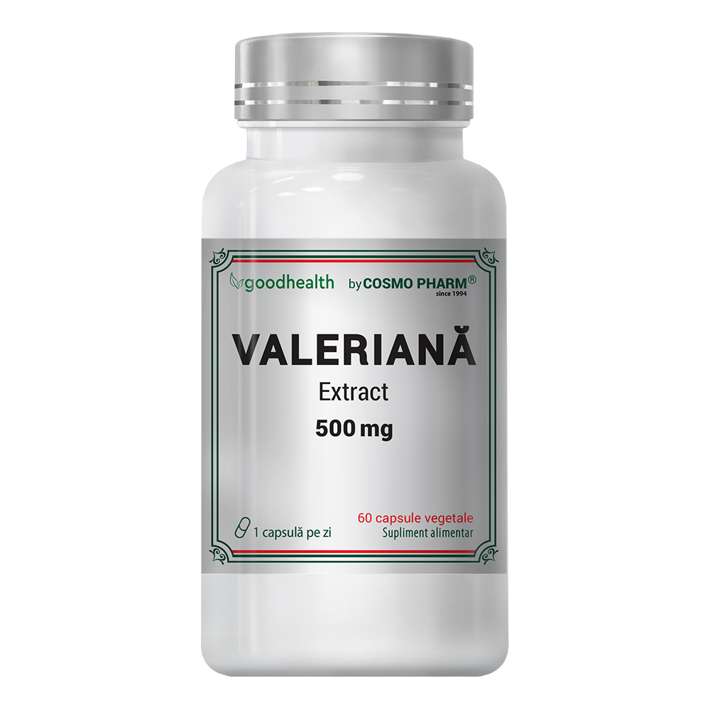 Valeriana Extract, 500 mg, 60 capsule, Cosmopharm
