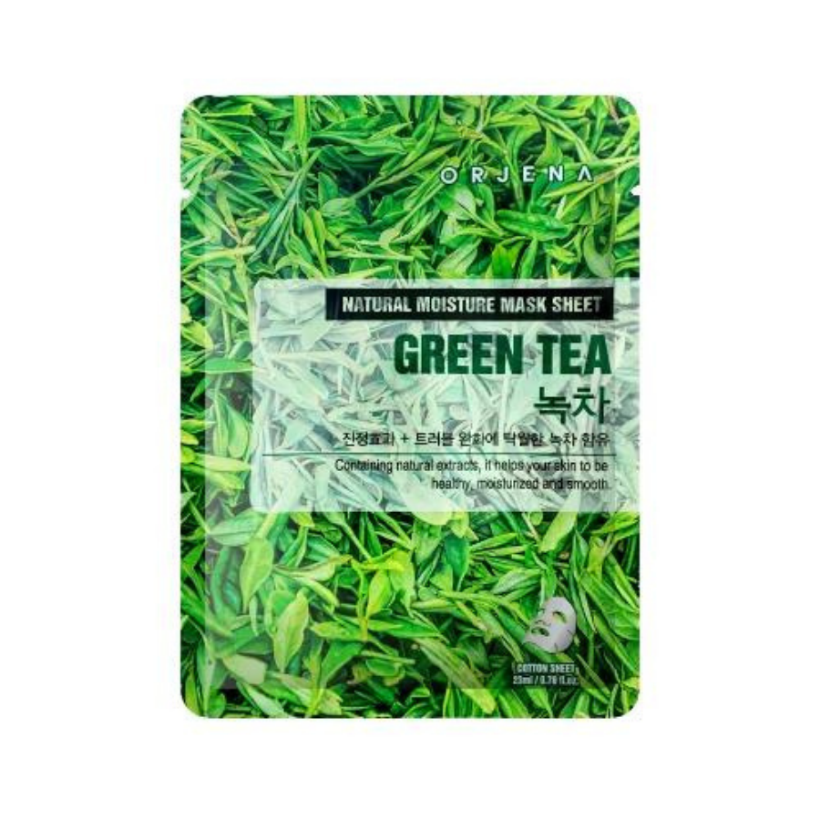 Masca tip servetel cu ceai verde Natural Moisture Mask Sheet, 23 ml, Orjena