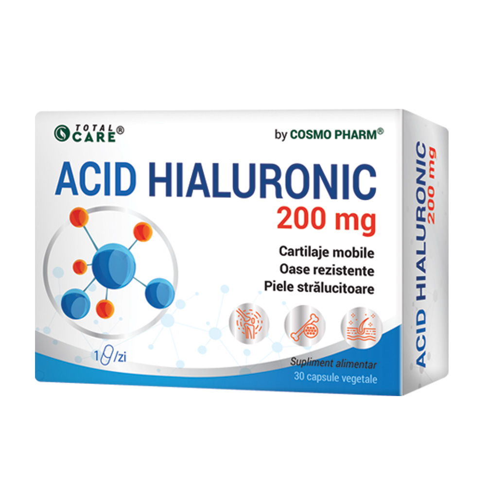 Acid Hialuronic, 200 mg, 30 capsule, Cosmopharm